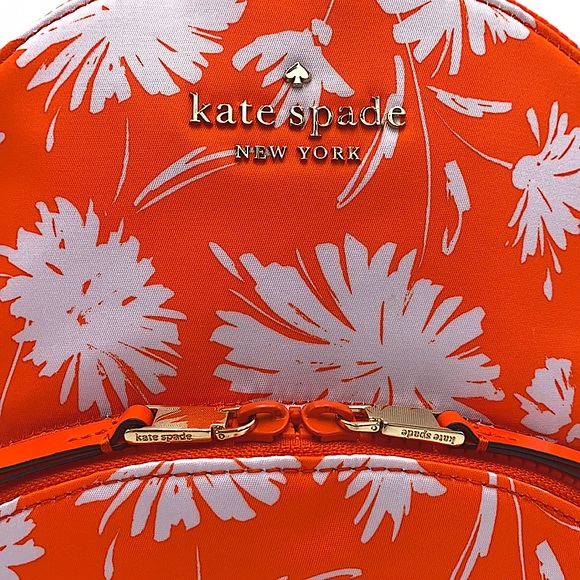 KATE SPADE KARISSA NYLON WILD BLOSSOM MD BACKPACK - Picture 6 of 16